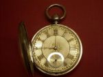 englische Taschenuhr mit Spitzzahnankerhemmung